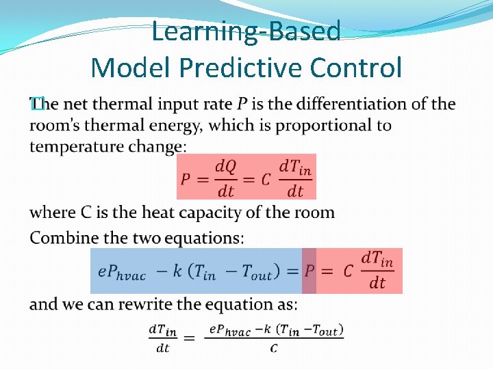 Learning-Based Model Predictive Control � 