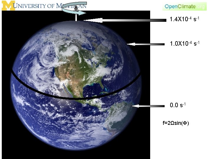 Picture of Earth 1. 4 X 10 -4 s-1 1. 0 X 10 -4