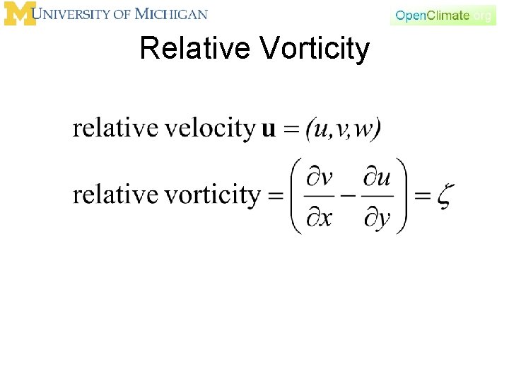 Relative Vorticity 