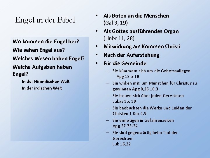 Engel in der Bibel Wo kommen die Engel her? Wie sehen Engel aus? Welches