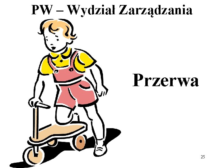 PW – Wydział Zarządzania Przerwa 25 