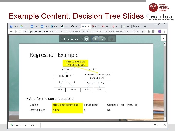 Example Content: Decision Tree Slides 