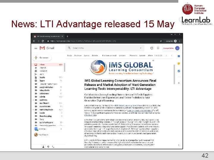 News: LTI Advantage released 15 May 42 