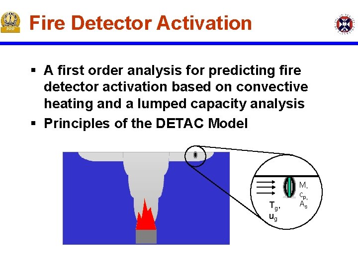 Fire Detector Activation § A first order analysis for predicting fire detector activation based Fire Detector Activation § A first order analysis for predicting fire detector activation based