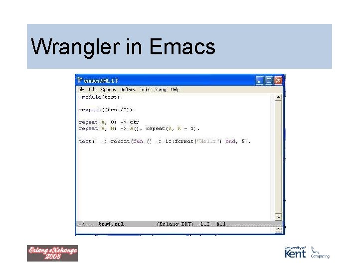 Wrangler in Emacs Wrangler in Emacs