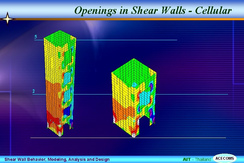 Openings in Shear Walls - Cellular 5 2 Shear Wall Behavior, Modeling, Analysis and