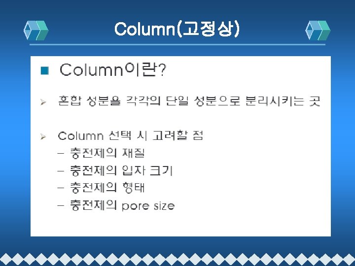 Column(고정상) 