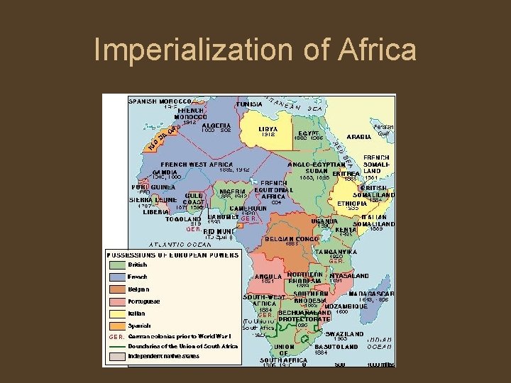 Imperialization of Africa 