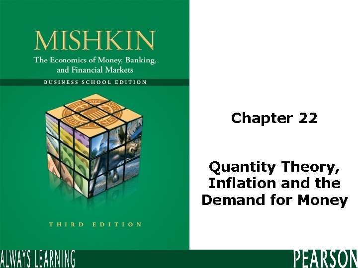 Chapter 22 Quantity Theory, Inflation and the Demand for Money 