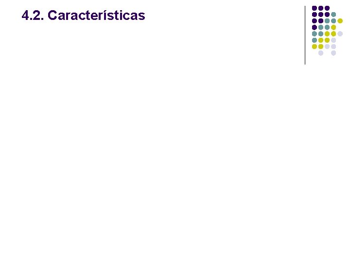 4. 2. Características 
