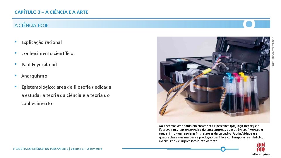 CAPÍTULO 3 – A CIÊNCIA E A ARTE Nor. Gal/Shutterstock A CIÊNCIA HOJE •