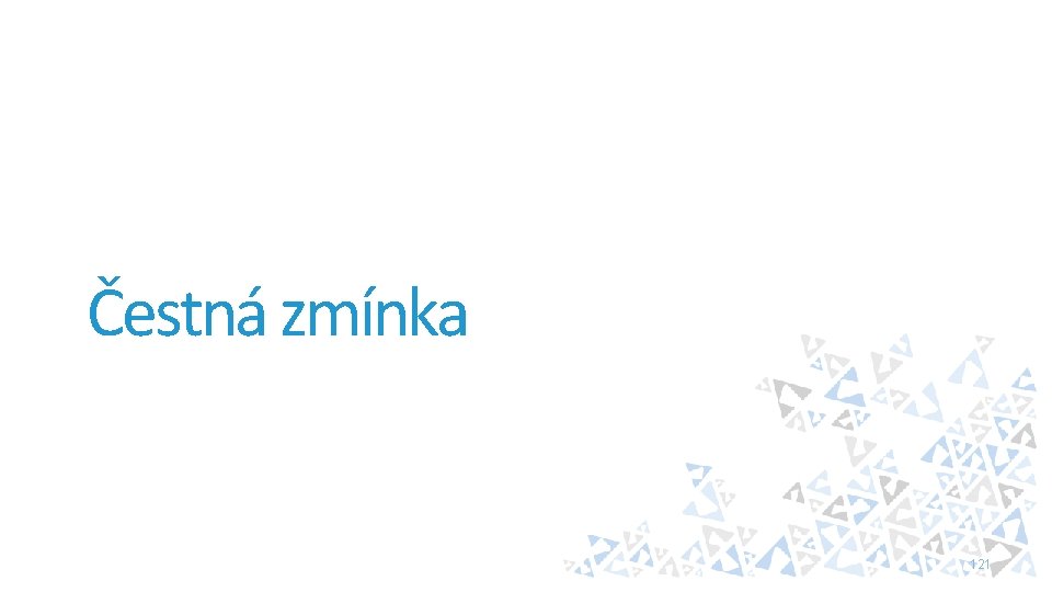 Čestná zmínka 121 