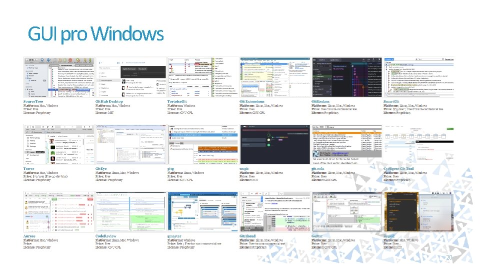 GUI pro Windows 20 