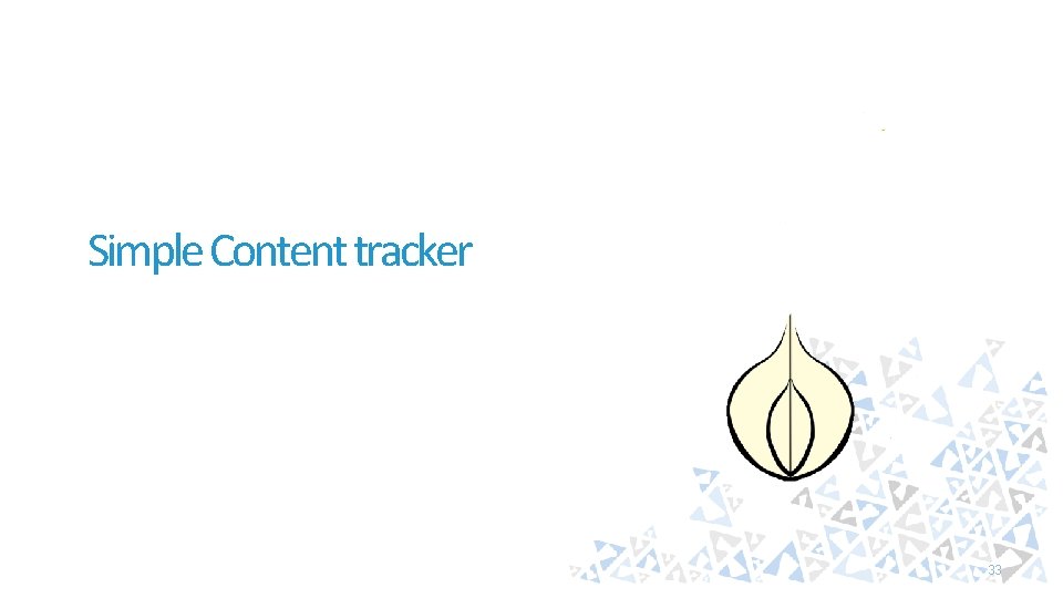 Simple Content tracker 33 