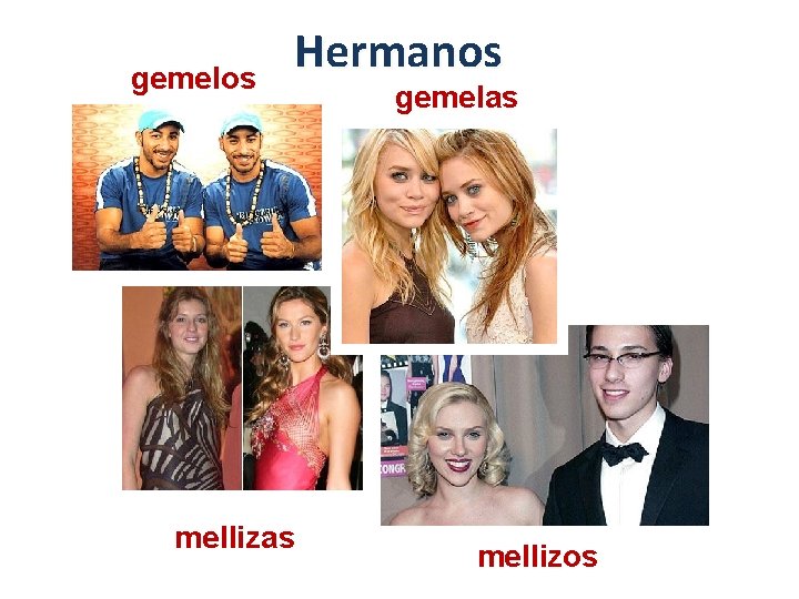 gemelos Hermanos mellizas gemelas mellizos 
