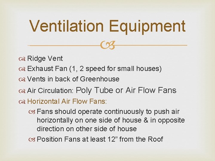 Ventilation Equipment Ridge Vent Exhaust Fan (1, 2 speed for small houses) Vents in