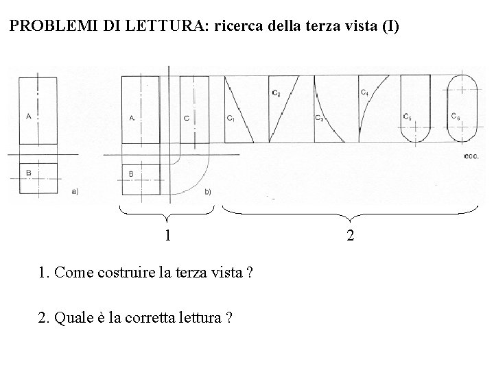 PROBLEMI DI LETTURA: ricerca della terza vista (I) 1 1. Come costruire la terza PROBLEMI DI LETTURA: ricerca della terza vista (I) 1 1. Come costruire la terza