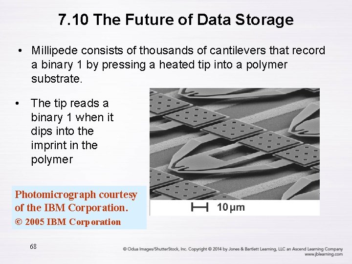 7. 10 The Future of Data Storage • Millipede consists of thousands of cantilevers