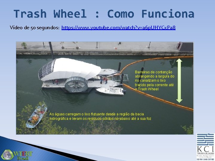 Trash Wheel : Como Funciona Vídeo de 50 segundos: https: //www. youtube. com/watch? v=a