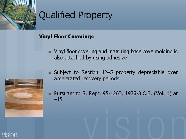 Qualified Property Vinyl Floor Coverings n Vinyl floor covering and matching base cove molding