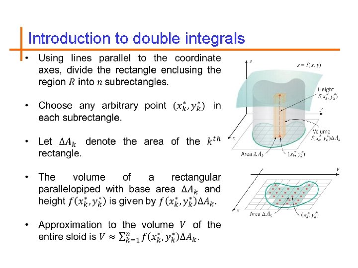 Introduction to double integrals 