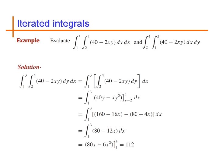 Iterated integrals 