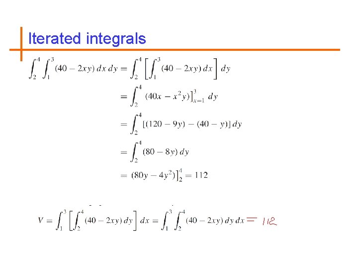 Iterated integrals 