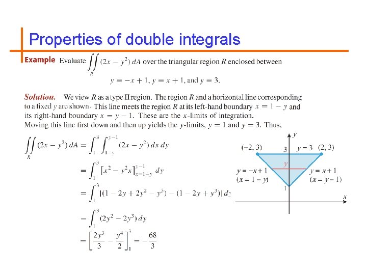 Properties of double integrals 