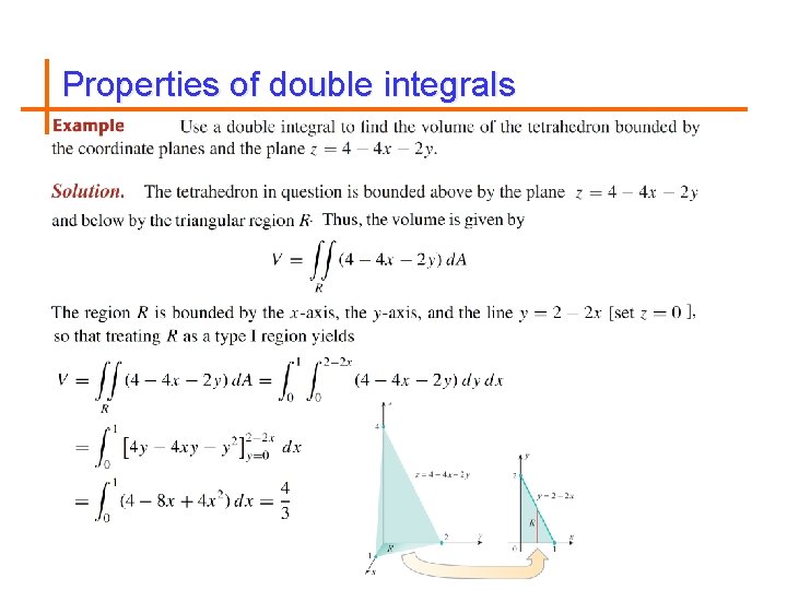 Properties of double integrals 