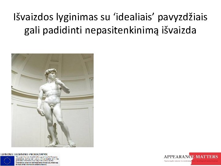 Išvaizdos lyginimas su ‘idealiais’ pavyzdžiais gali padidinti nepasitenkinimą išvaizda 