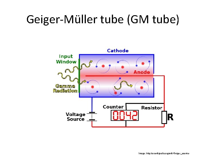 Geiger-Müller tube (GM tube) Image: http: //en. wikipedia. org/wiki/Geiger_counter 