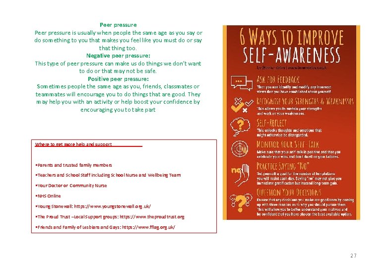Peer pressure is usually when people the same age as you say or do Peer pressure is usually when people the same age as you say or do