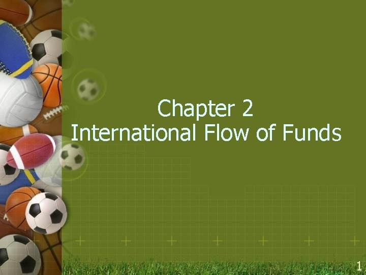 Chapter 2 International Flow of Funds 1 