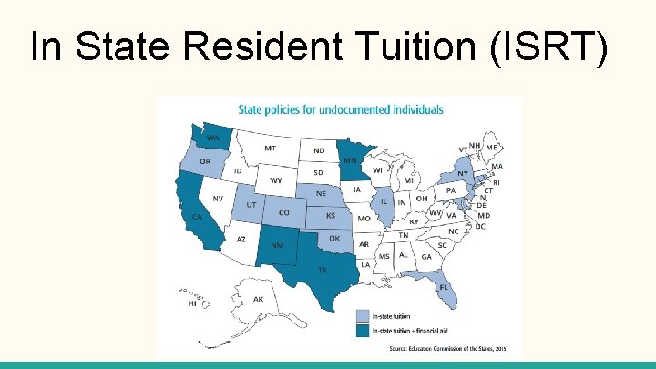 In State Resident Tuition (ISRT) 