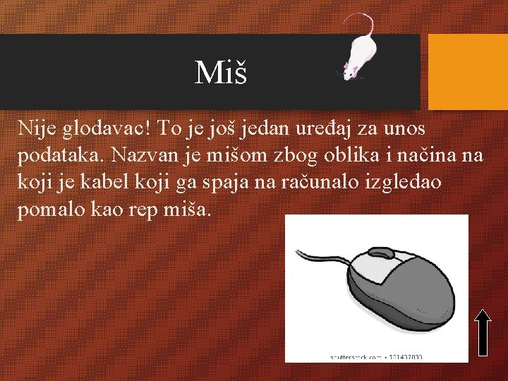 Miš Nije glodavac! To je još jedan uređaj za unos podataka. Nazvan je mišom