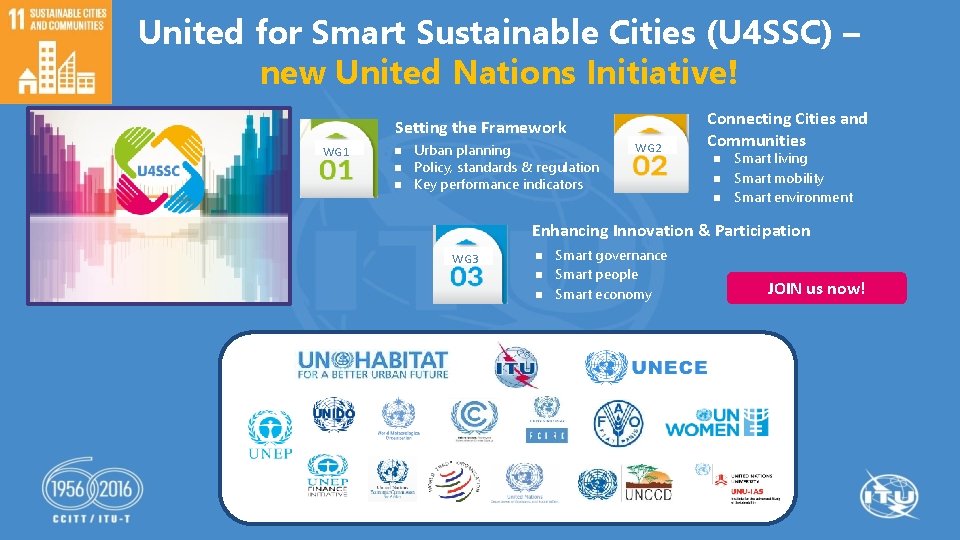 United for Smart Sustainable Cities (U 4 SSC) – new United Nations Initiative! Setting