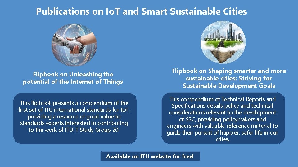 Publications on Io. T and Smart Sustainable Cities Flipbook on Unleashing the potential of