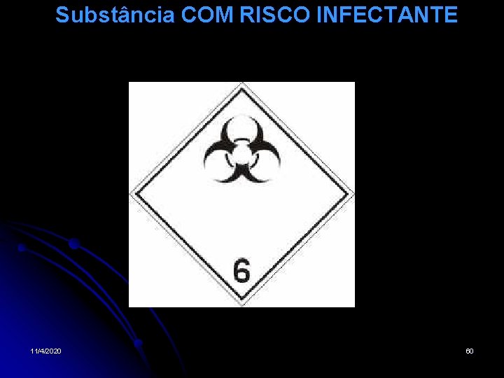 Substância COM RISCO INFECTANTE 11/4/2020 60 