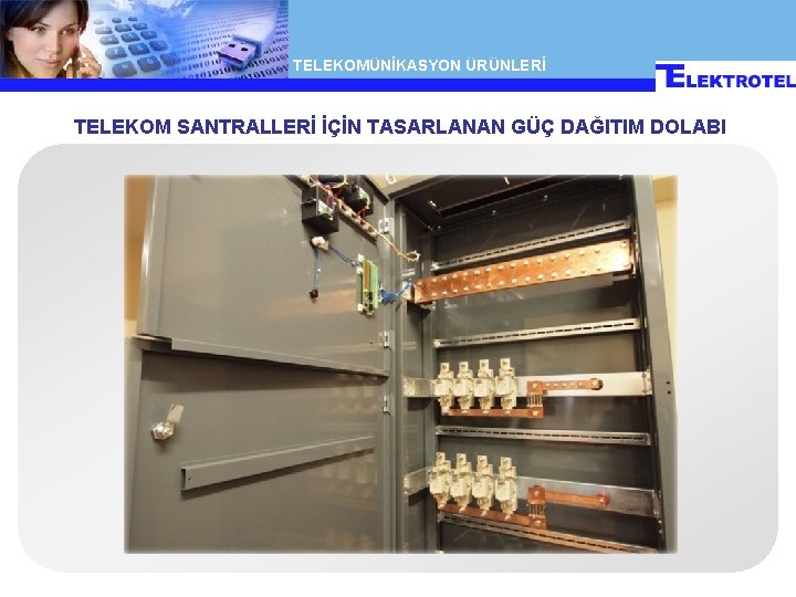 TELEKOMÜNİKASYON ÜRÜNLERİ TELEKOM SANTRALLERİ İÇİN TASARLANAN GÜÇ DAĞITIM DOLABI 