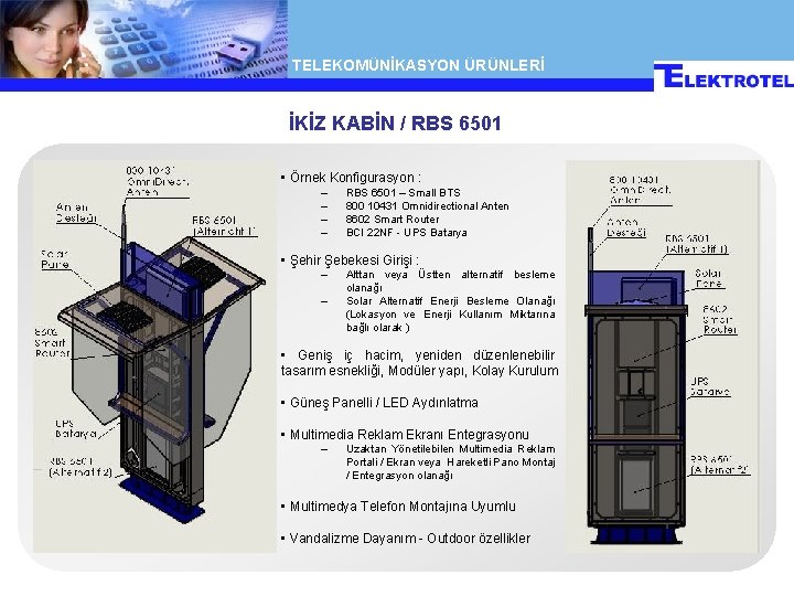 TELEKOMÜNİKASYON ÜRÜNLERİ İKİZ KABİN / RBS 6501 • Örnek Konfigurasyon : – – RBS TELEKOMÜNİKASYON ÜRÜNLERİ İKİZ KABİN / RBS 6501 • Örnek Konfigurasyon : – – RBS