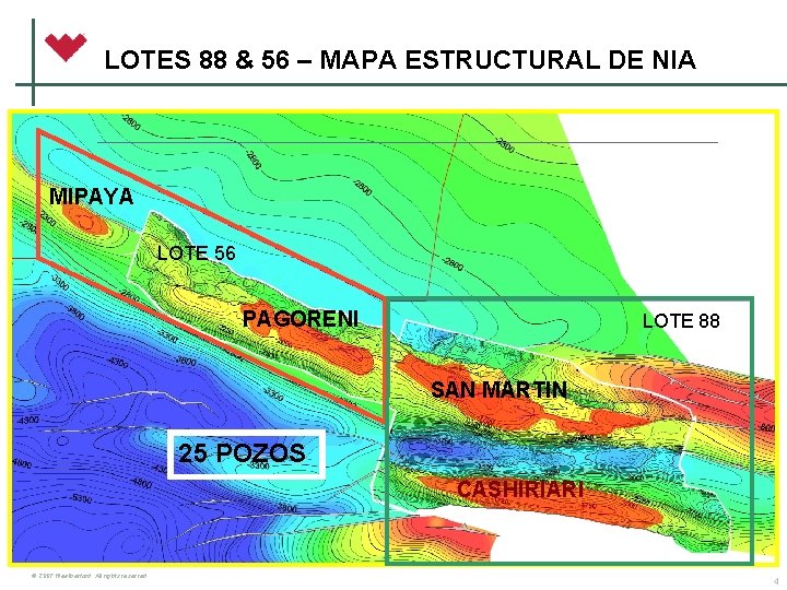 LOTES 88 & 56 – MAPA ESTRUCTURAL DE NIA MIPAYA LOTE 56 PAGORENI LOTE