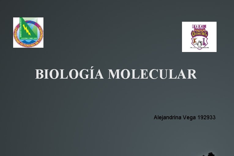 BIOLOGÍA MOLECULAR Alejandrina Vega 192933 