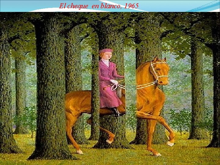 El cheque en blanco, 1965 