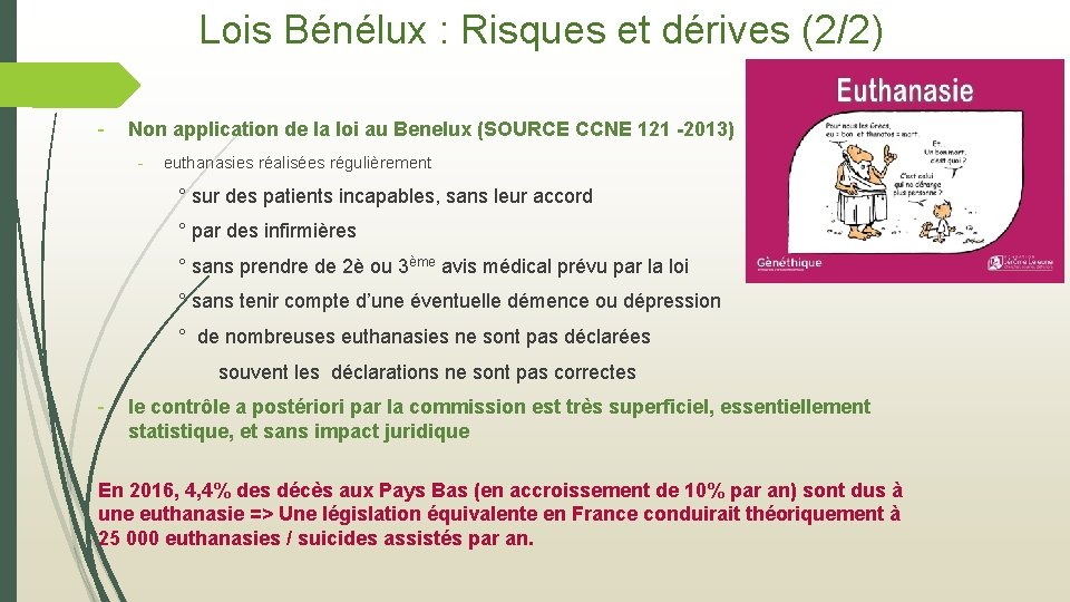 Lois Bénélux : Risques et dérives (2/2) - Non application de la loi au