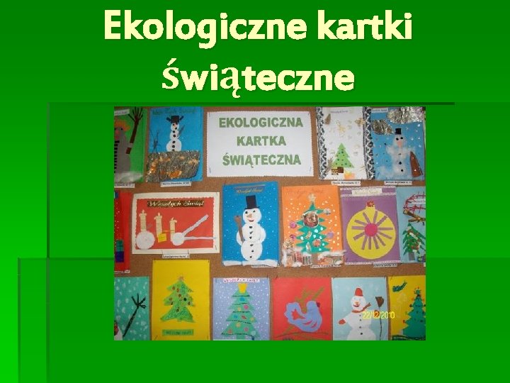 Ekologiczne kartki świąteczne 