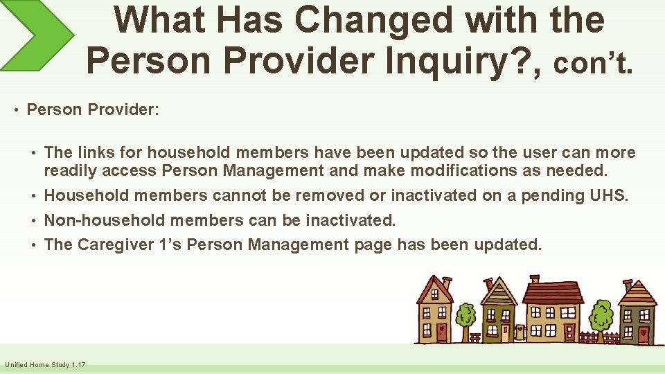 What Has Changed with the Person Provider Inquiry? , con’t. • Person Provider: The