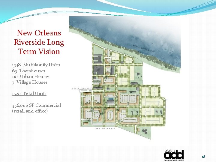 New Orleans Riverside Long Term Vision 1348 Multifamily Units 65 Townhouses 110 Urban Houses