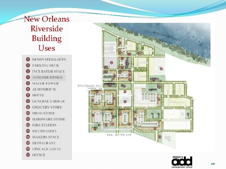 New Orleans Riverside Building Uses OCHSNER FITNESS 20 