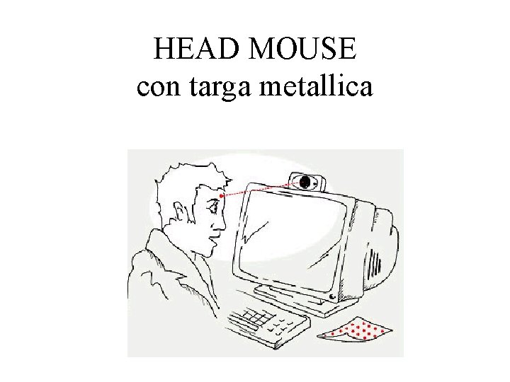 HEAD MOUSE con targa metallica 