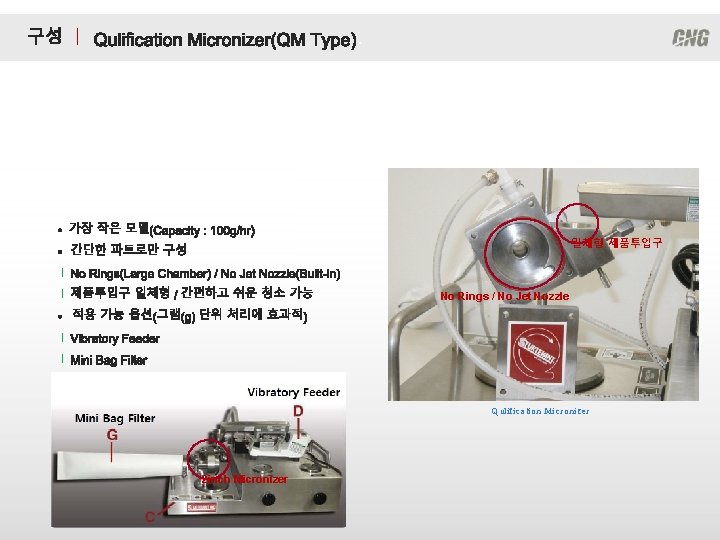 ㅣ . 일체형 제품투입구 l l No Rings / No Jet Nozzle l l